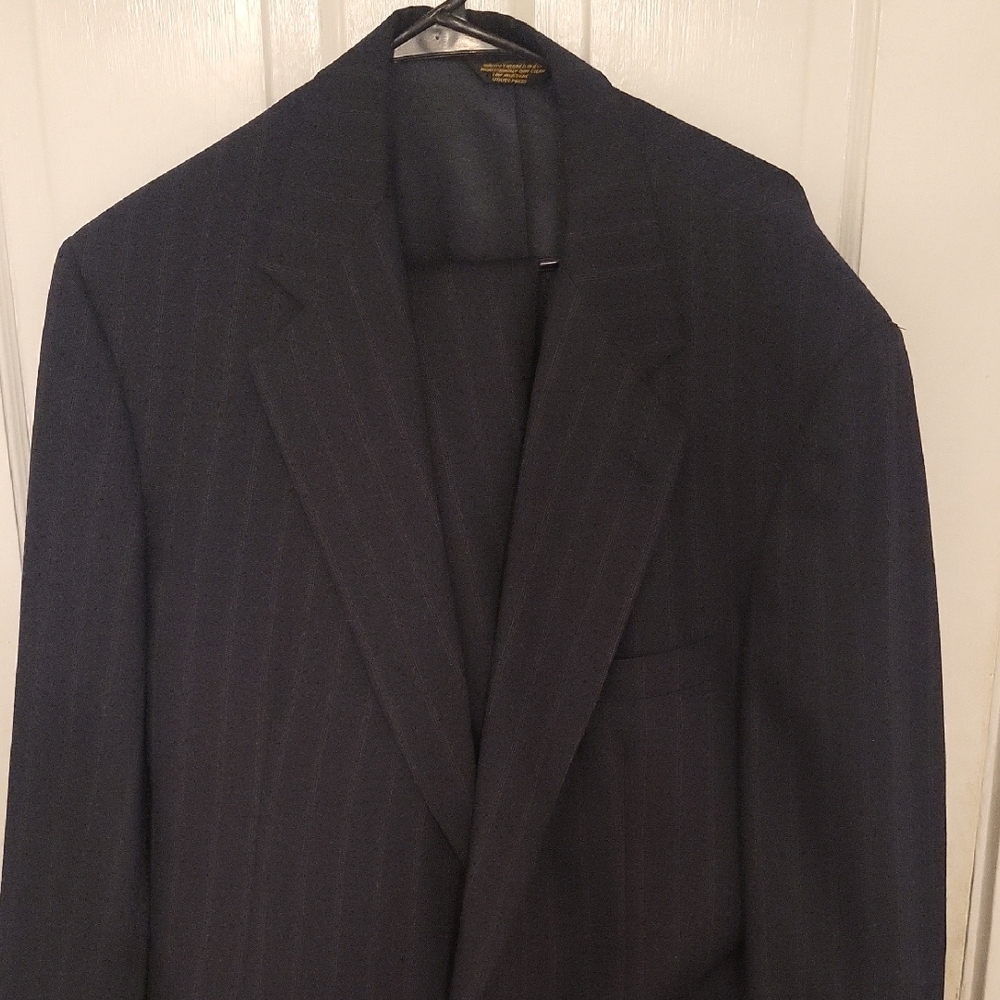 Evan Picone Black Suit Jacket with Notch Lapel